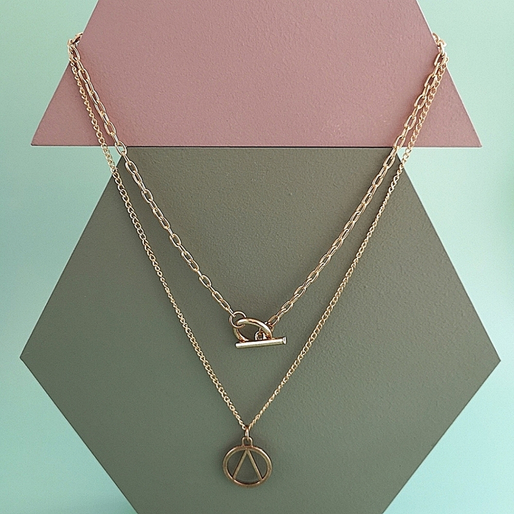 Edge Layer Necklace - Picture 3 of 8
